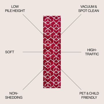 Tumbling Blocks Modern Geometric Area Rug 2